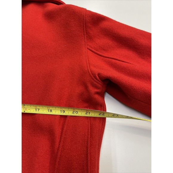 Vintage Woolrich Woolen Mills Wool Jacket  Red 40's Made in USA Sz 40 - Picture 13 of 16
